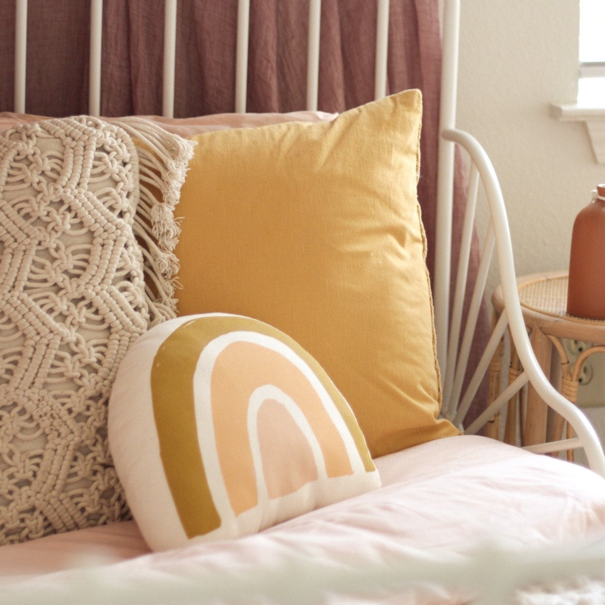 Imani Collective Mod rainbow pillow