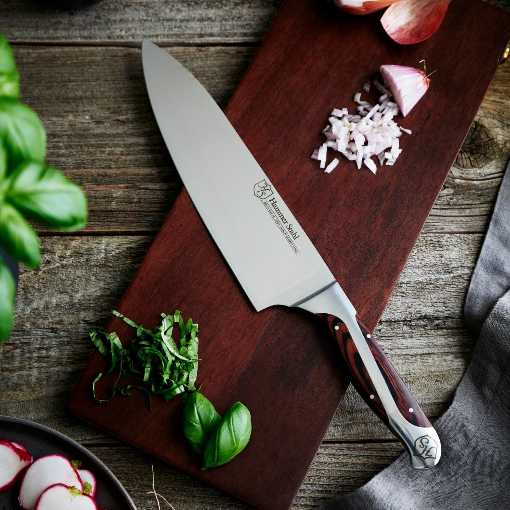 Heritage Steel Hammer Stahl 8" Chef Knife