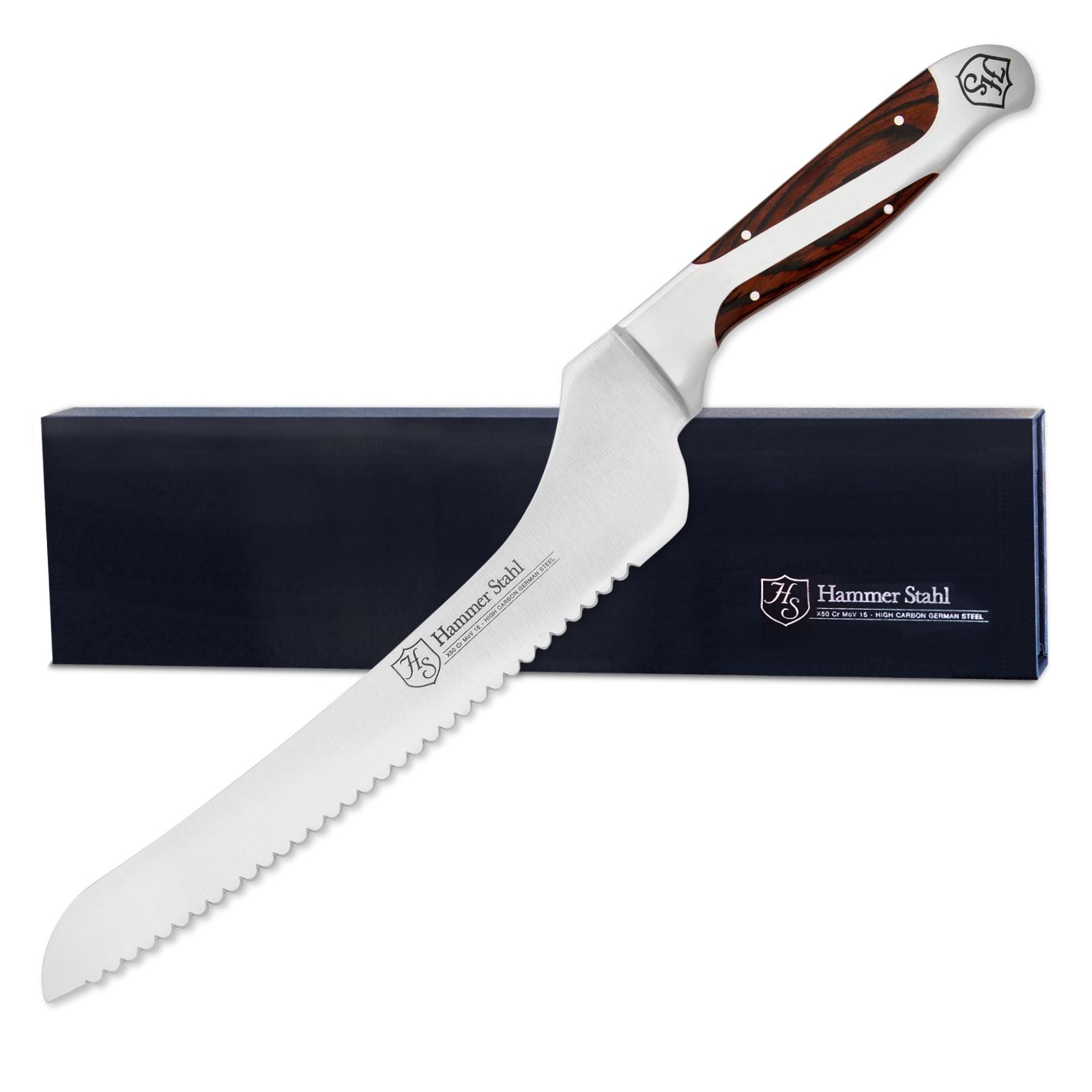 Heritage Steel Hammer Stahl 9" Offset Bread Knife