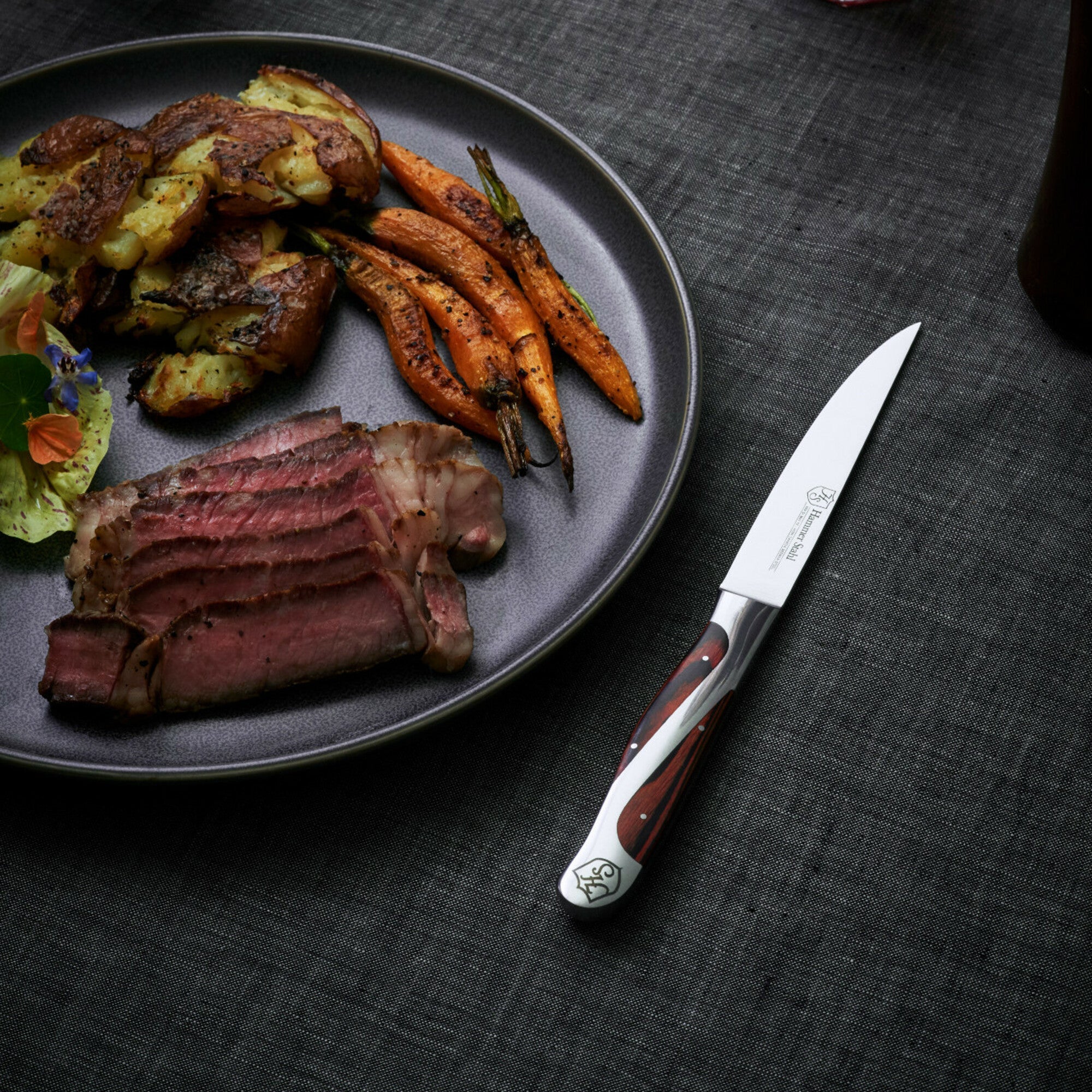 Heritage Steel Hammer Stahl 4 Piece Steak Knife Set