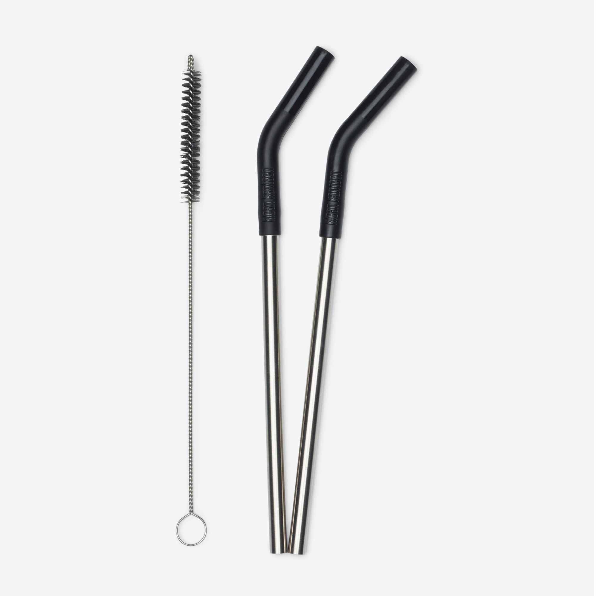 Klean Kanteen Straw 2-Pack with Brush - Black