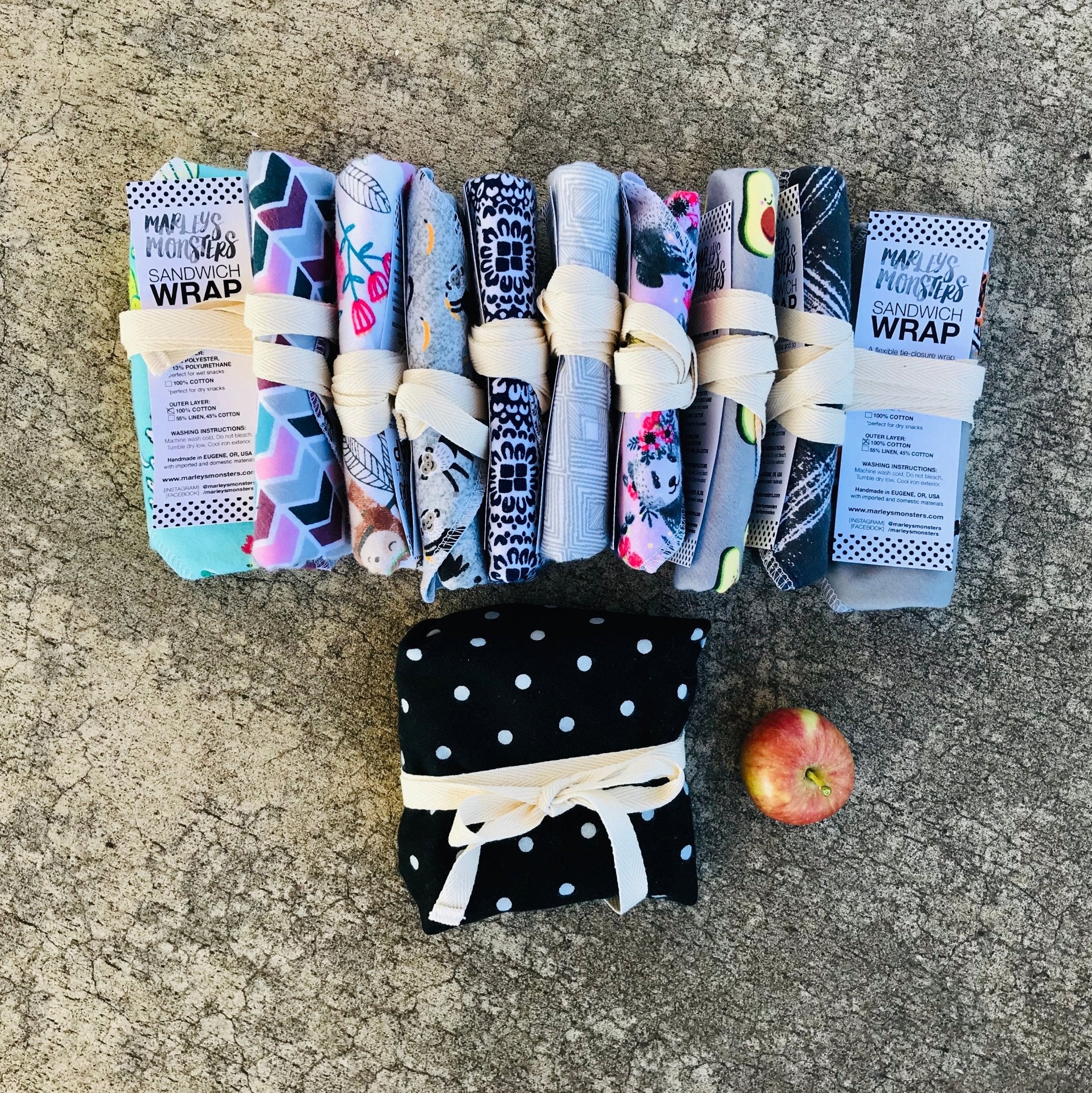 Marley's Monsters Food Wrap: Flannel